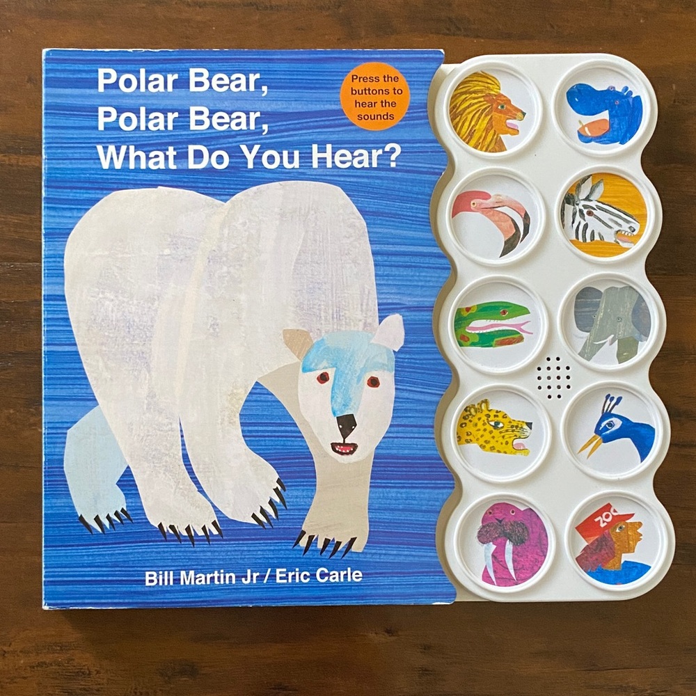 Eric Carle Blue 'Polar Bear, Polar Bear, What Do You Hear?' Sound Board Book
